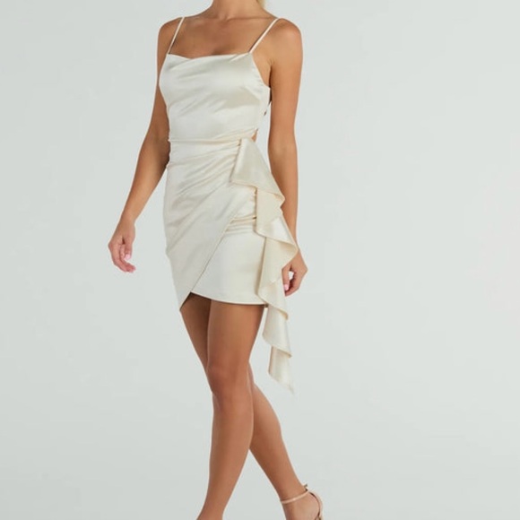 Windsor - Satin Mini Dress - Picture 2 of 6